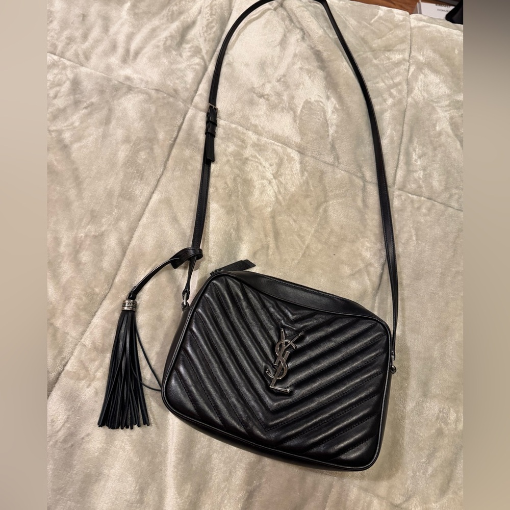 Yves Saint Laurent Black Quilted Crossbody Bag